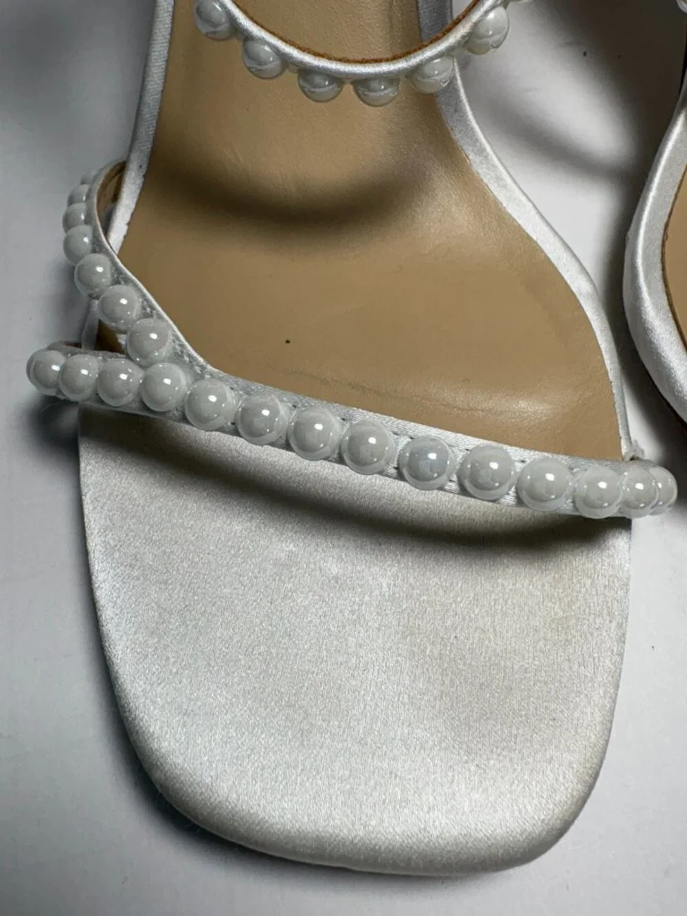 Badgley Mischka Giabella Satin Bridal Heel – Size 6.5